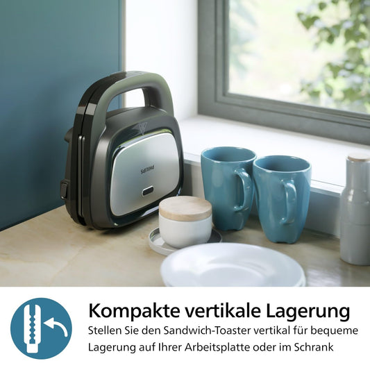 Philips 5000-Serie HD2350/80 Philips Sandwichmaker Antihaft Schwarz HD2350/80