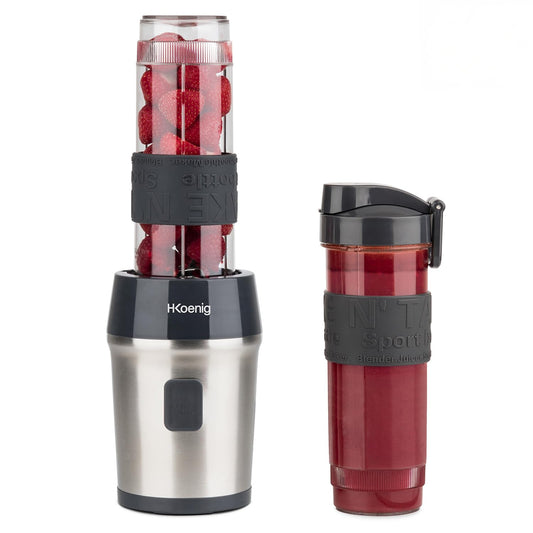 H.Koenig SMOO9 Mini Smoothie Maker H.Koenig Mini Standmixer Edelstahlklingen